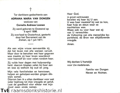 Adriana Maria van Dongen- Cornelis Andreas Loonen