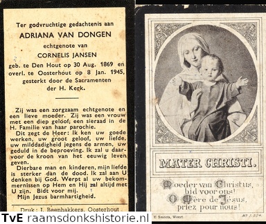 Adriana van Dongen- Cornelis Jansen