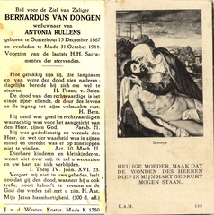 Bernardus van Dongen- Antonia Rullens