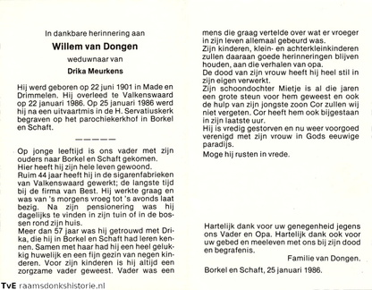 Willem van Dongen- Drika Meurkens