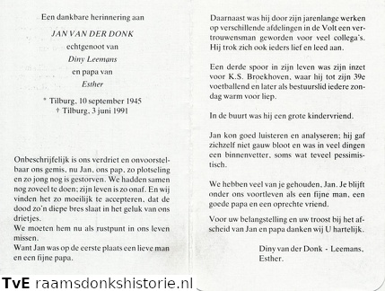 Jan van der Donk Diny Leemans