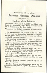 Antonius Henricus Donkers Gerdina Maria Pelkman
