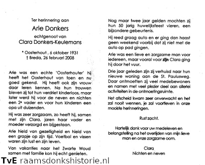 Arie Donkers Clara Keulemans