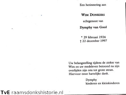 Wim Donkers Dymphy van Gool