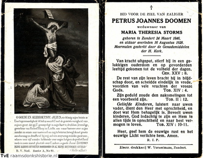 Petrus Joannes Doomen Maria Theresia Storms