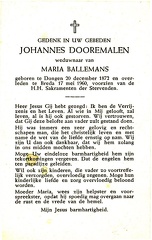 Johannes Dooremalen Maria Ballemans