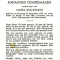 Johannes Dooremalen Maria Ballemans