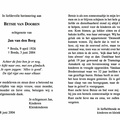 Betsie van Dooren Jan van den Berg