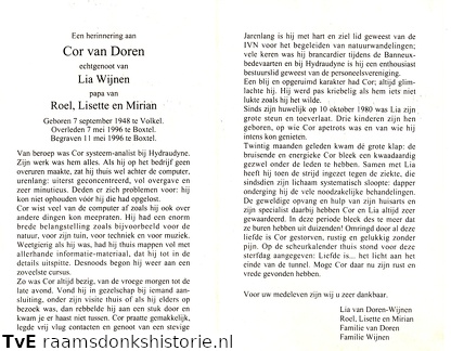 Cor van Doren Lia Wijnen