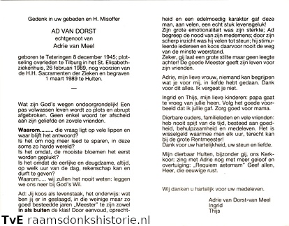 Ad van Dorst Adrie van Meel