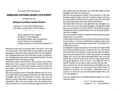 Adrianus Antonie van Dorst Adriana Cornelia Canisia Rutten
