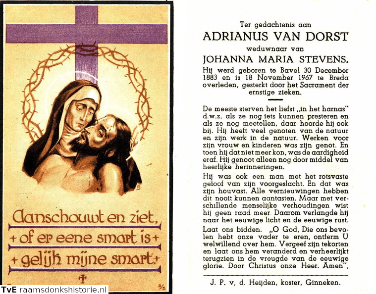 Adrianus van Dorst Johanna Maria Stevens