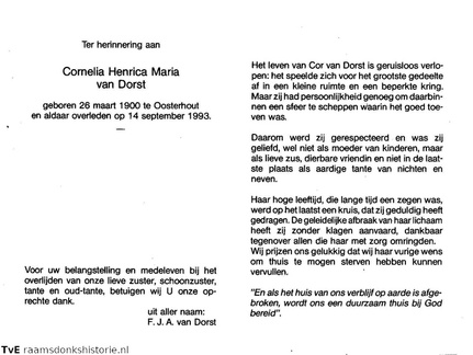 Cornelia Henrica Maria van Dorst