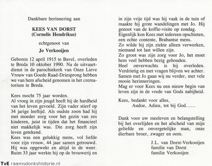 Cornelis Hendrikus van Dorst Jo Verkooijen