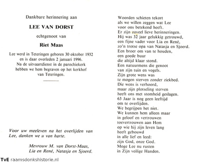 Lee van Dorst Riet Maas