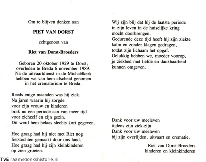 Piet van Dorst Riet Broeders