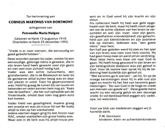 Cornelis Martinus van Dortmont Petronella Maria Huigen