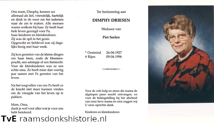 Dimphy Driesen Piet Seelen