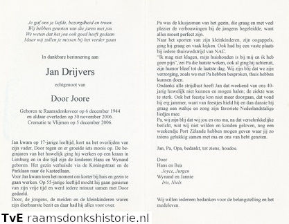 Jan Drijvers Door Joore