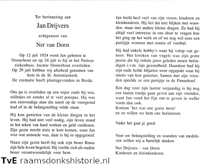 Jan Drijvers Net van Dorst