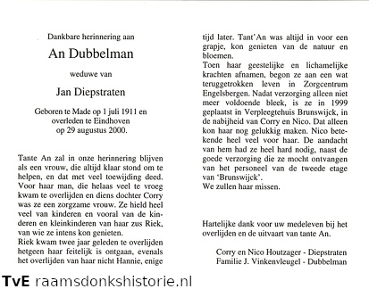 An Dubbelman Jan Diepstraten