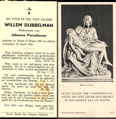 Willem Dubbelman Johanna Verschuren