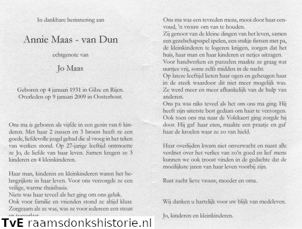Annie van Dun Jo Maas