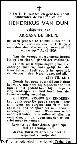 Hendrikus van Dun Adriana de Bruin