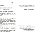 Johanna van Dun Willem Nicolaas Vermeulen