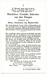 Hendrikus Cornelis Johannes van den Dungen Maria Antoinetta van Beijsterveldt