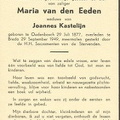 Maria van den Eeden- Joannes Kastelijn