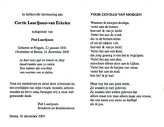 Corrie van Eekelen- Piet Laurijssen