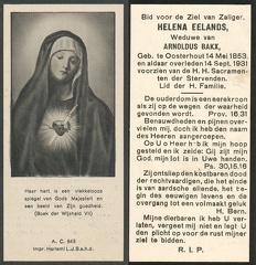 Helena Eelands- Arnoldus Bakx