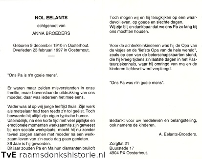 Nol Eelants- Anna Broeders