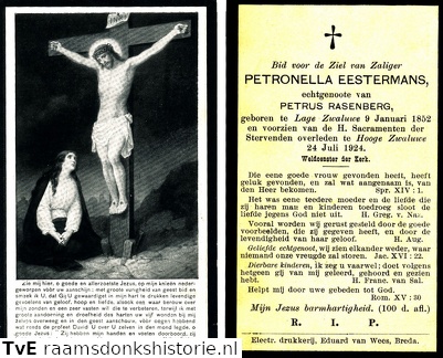 Petronella Eestermans- Petrus Rasenberg