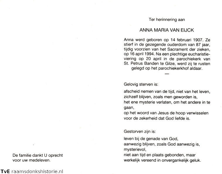 Anna Maria van Eijck