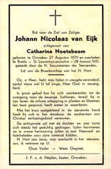 Johann Nicolaas van Eijk Catharina Nooteboom