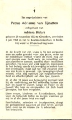 Petrus Adrianus van Eijnatten- Adriana Bielars