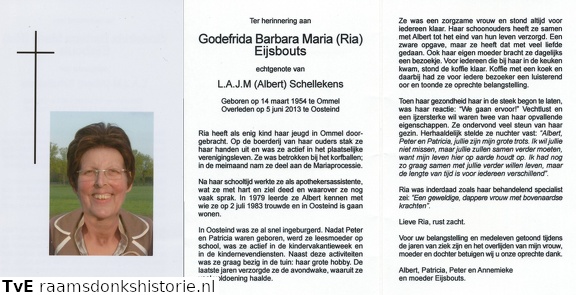 Godefrida Barbara Maria Eijsbouts- L.A.J.M. Schellekens