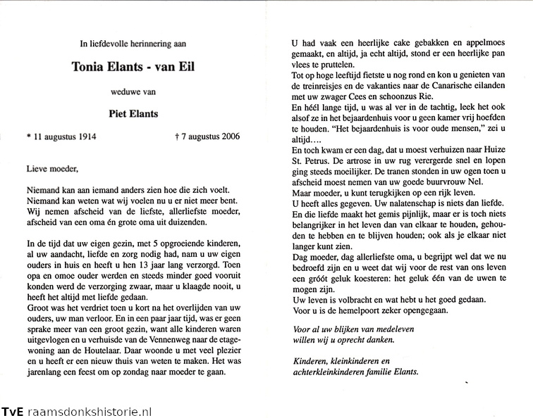 Tonia van Eil- Piet Elants