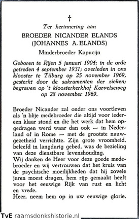 Johannes A. Elands broeder