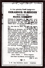Gerardus Elbersen- Maria Kerkhof