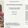 Anna Maria van den Elshout- Jan Teuben