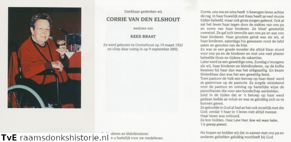 Corrie van den Elshout- Kees Braat