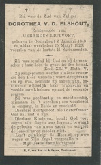 Dorothea van den Elshout- Gerardus Ligtvoet