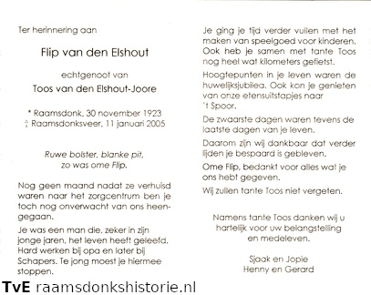 Flip van den Elshout- Toos Joore