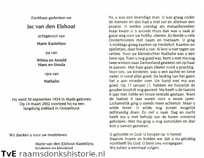 Jac van den Elshout- Marie Kastelijns