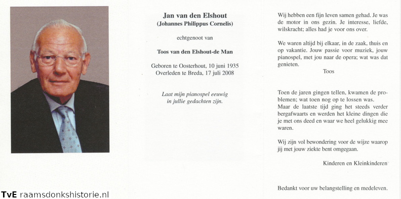 Johannes Philippus Cornelis Elshout van den Toos de Man