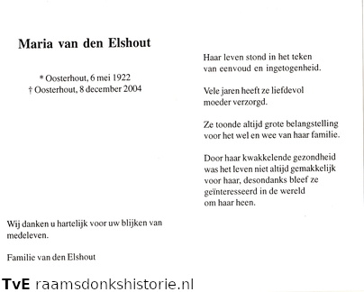 Maria van den Elshout