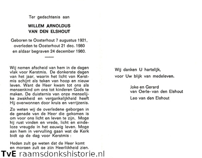 Willem Arnoldus van den Elshout